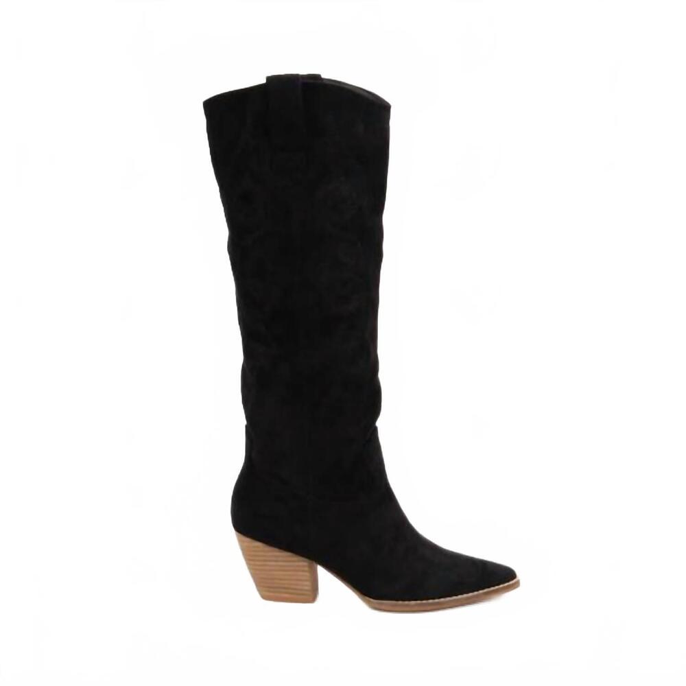 NEW CCOCCI women's beatrice western long boots in black